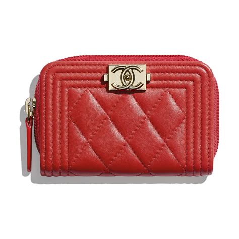 boy chanel zipped coin purse